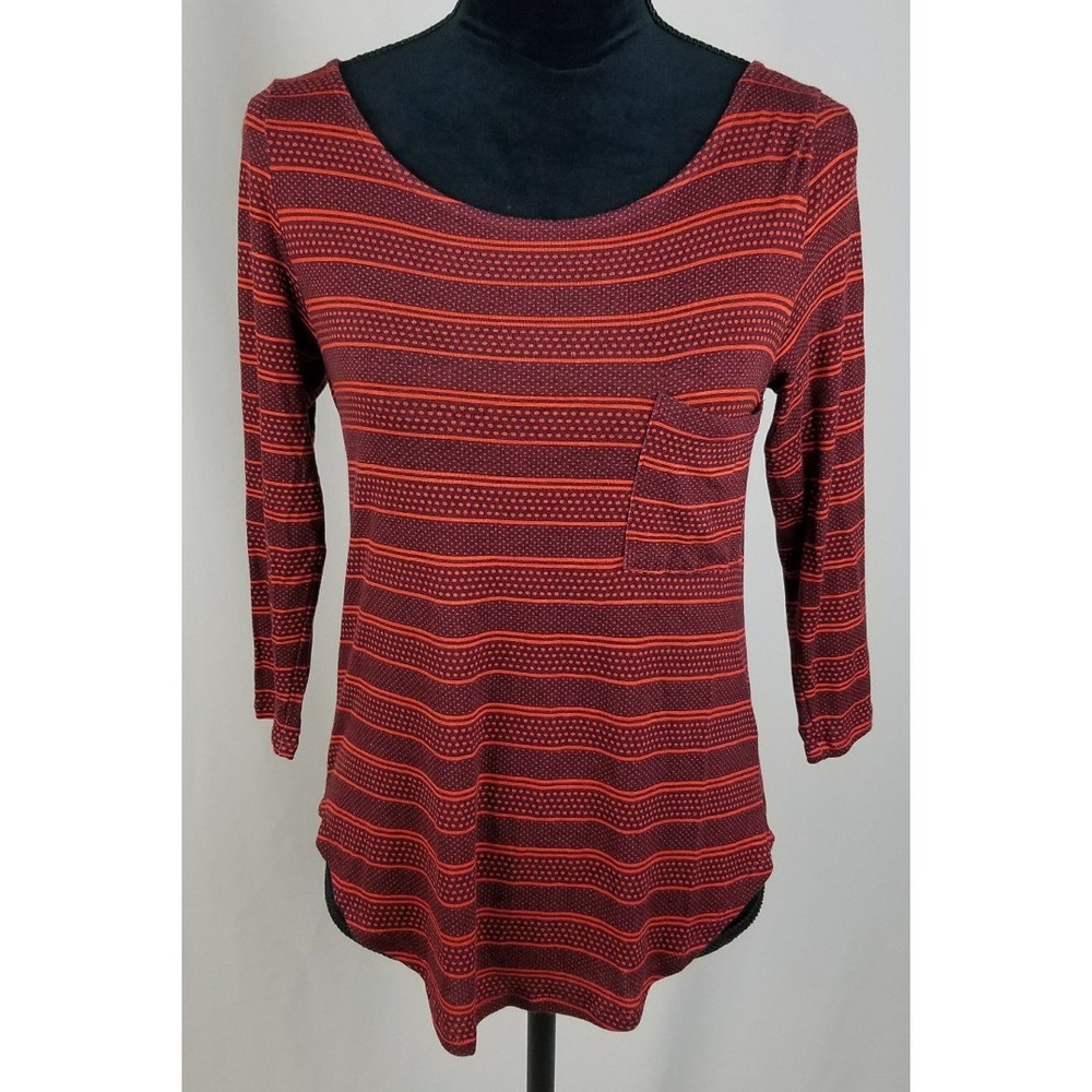 Postmark Anthropologie women XS pullover 3/4 sleeve costal top vacation